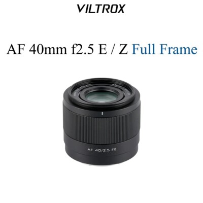 Viltrox 40mm F2.5 AutoFocus Full Frame Lens for Sony E Mount  A7C A6400 Cameras