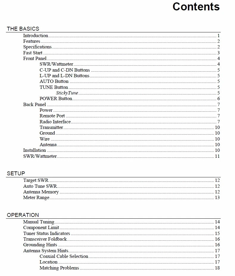 MFJ 994B Intellituner, Automatic Antenna Tuner Operating & Instruction Manual - Image 2 of 3