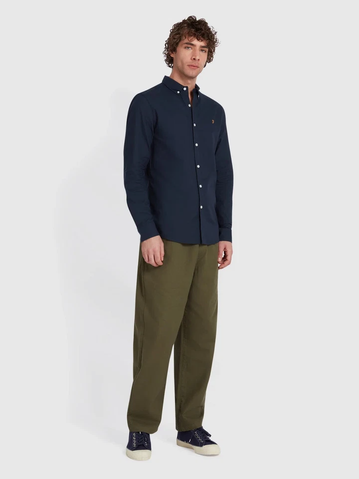 🔵Farah Brewer Shirt F4WSB060 Blue Men SS25 - Image 3 of 4