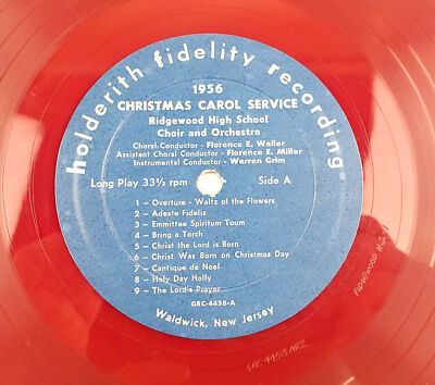 Ridgewood Highschool Choir & Orchestra 1956 Christmas Carol Service 33 Record Y