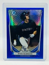2014 Bowman Chrome Draft Top Prospects Ryan McMahon Blue #064/399