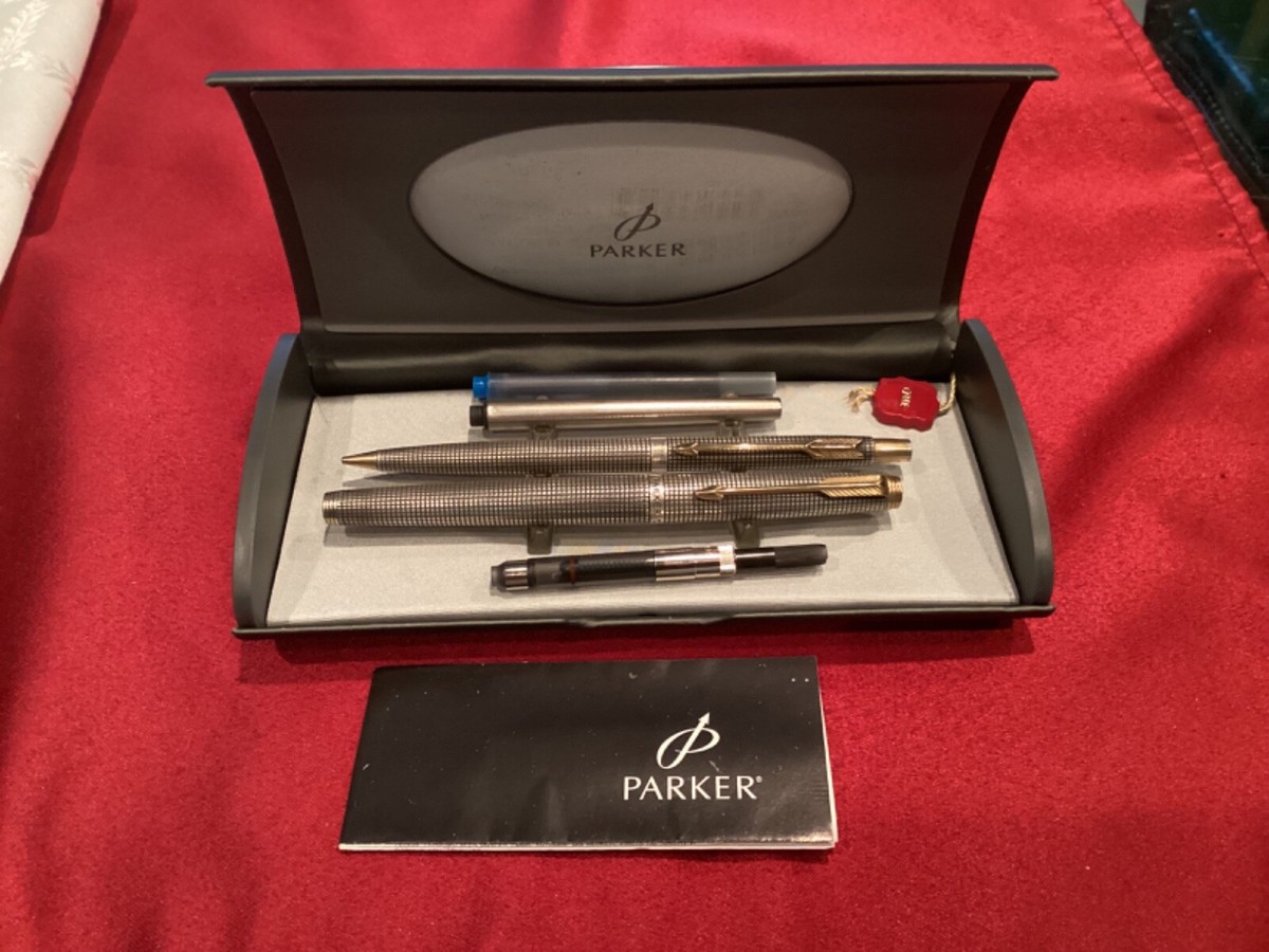 PARKER STERLING SILVER 14K パーカー 万年筆 スターリングシルバー XF