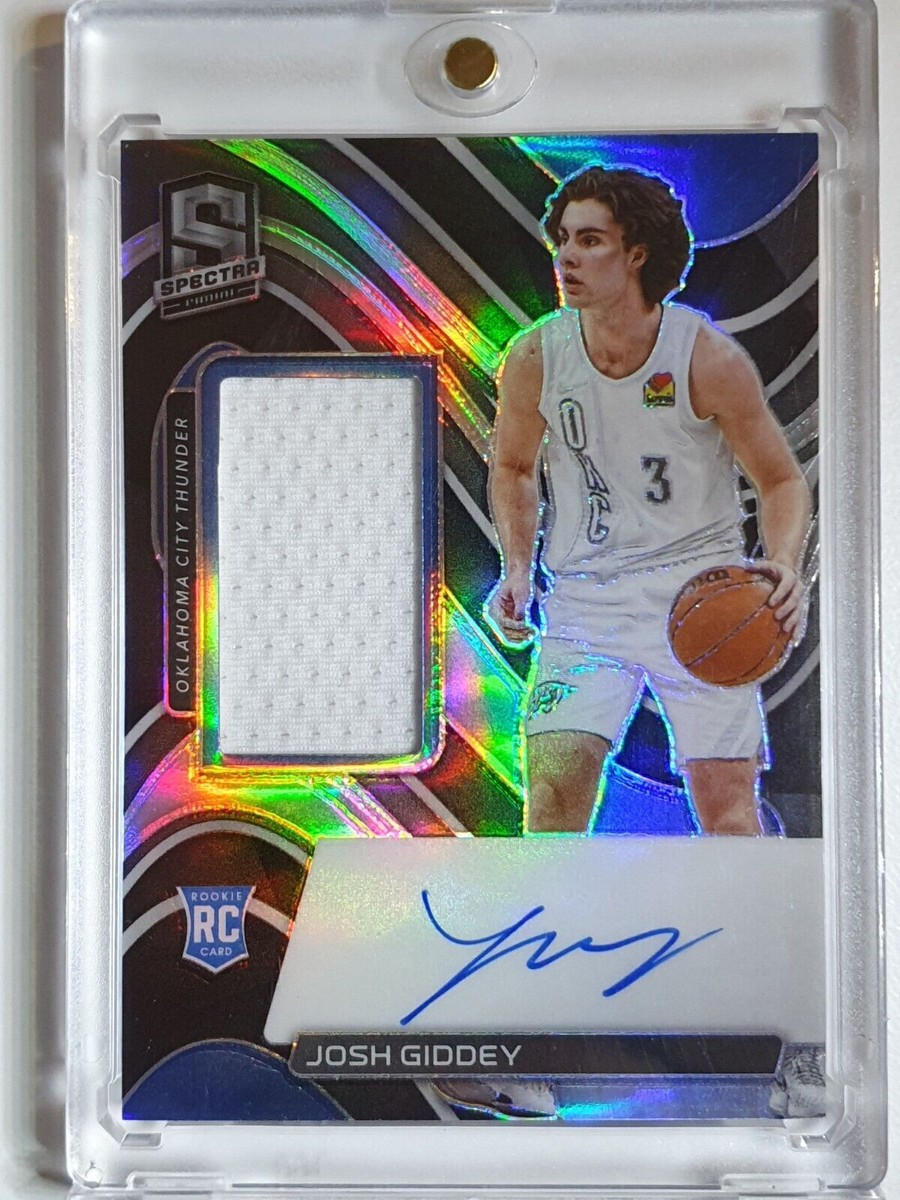 2021 Panini Spectra Josh Giddey Rookie Patch Auto (RPA 2021 Panini Spectra Josh Giddey Rookie Patch Auto (RPA