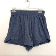 SO Lounge Life High Rise Cozy Dolphin Shorts Navy  Blue Pull On JUNIORS Medium