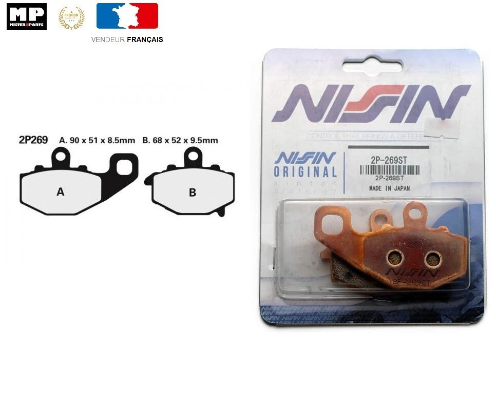 Plaquettes de freins arriere moto Nissin KAWASAKI ZX-9 R NINJA 1994-2003
