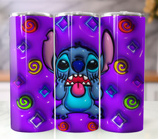Stitch 3D Inflated 20oz Tumbler - Insulated Stainless Steel Mug