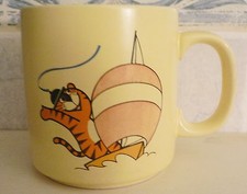 1988 OLYMPIC GAMES SEOUL Mascot Hodori Sailling Ceramic Coffee Mug Cup by SLOOC