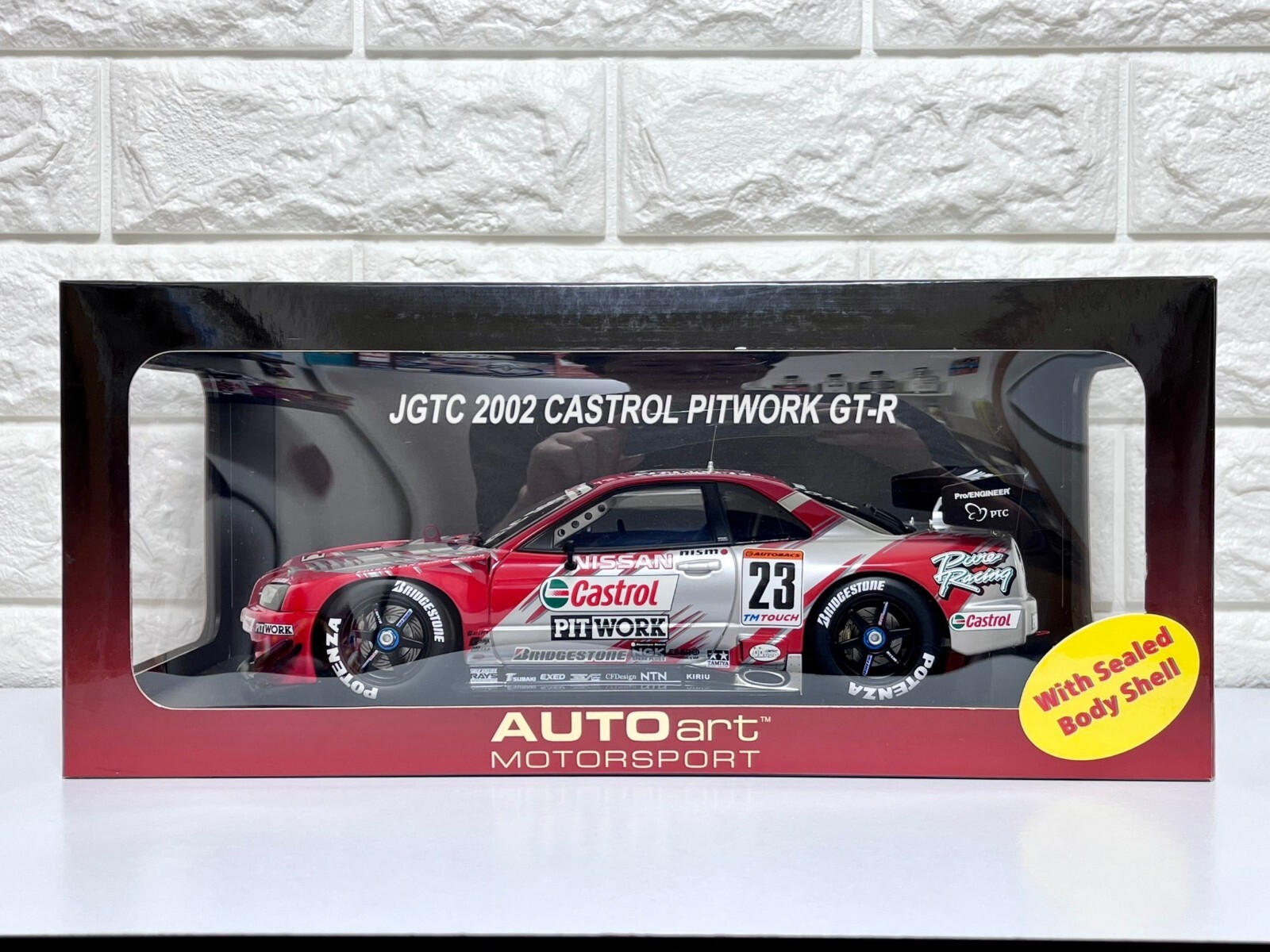 AUTOart JGTC 2002 CASTROL PITWORK Nissan Skyline GT-R 1/18 #23 