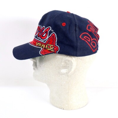 Vintage Atlanta Braves Hat Cap SnapBack Big Logo Blockhead