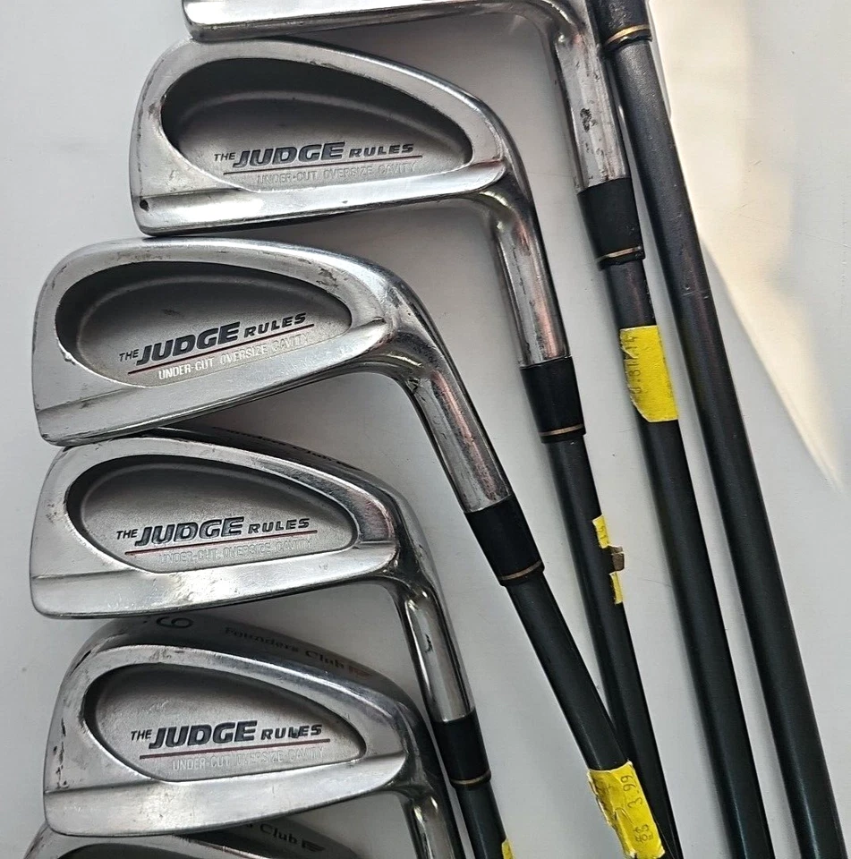 Founders Club The Judge Rules Iron Set of 8 RH Clubs Graphite Shaft Regular Flex - Image 4 of 4