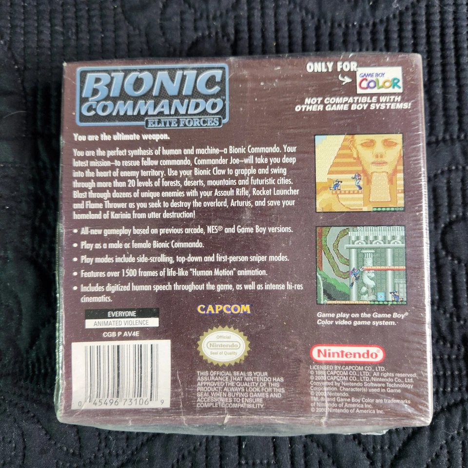 Sealed - Bionic Commando: Elite Forces NEW Nintendo Game Boy Color READ - Image 2 of 4