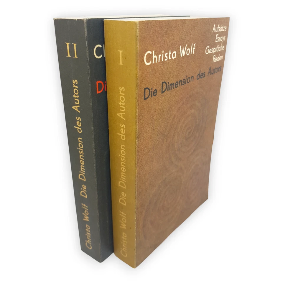 Die Dimension des Autors Christa Wolf 2 Bände 1986 Erstauflage Aufbau Verlag DDR - Bild 1 von 4