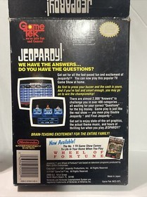 Jeopardy! (Nintendo Entertainment System, 1987)NES CIB Complete In Box