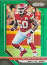 2018 Panini Prizm Justin Houston Green Prizm SP #107 
