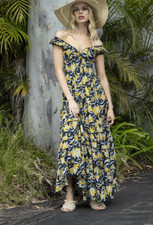 Cienna Carina Rosa Dress S- Gorgeous Bohemian Maxi Dress - Brand New with Tags