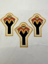 (3) Vintage Fabric Motorcycle Stickers "Y" 1970's