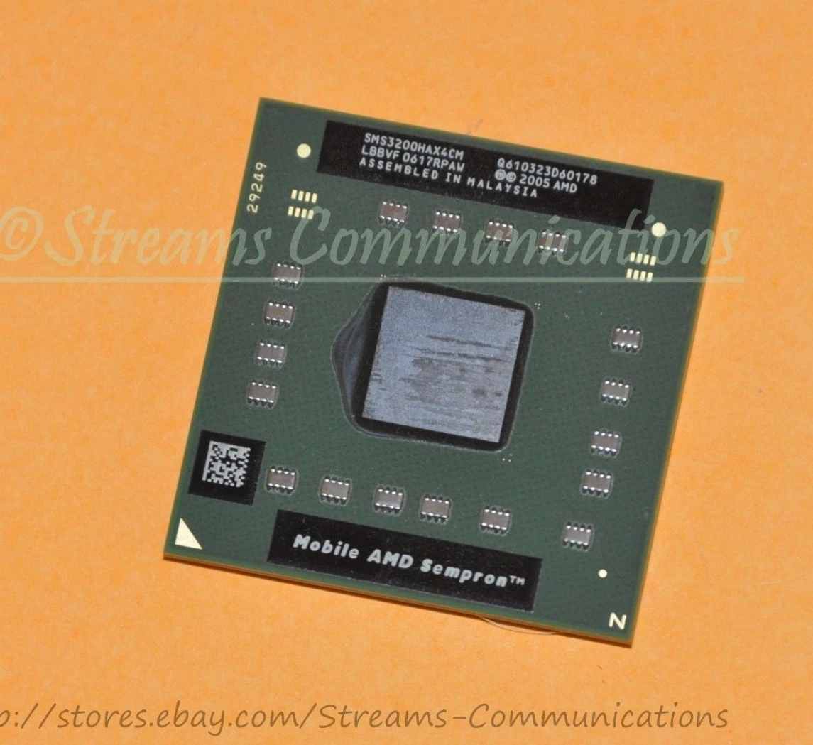 AMD Mobile Sempron 3200 1.6GHz Laptop CPU Processor SMS3200HAX4CM