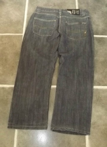 BESTE JEANS RAW DENIM INDIGOBLAU BUTTON FLY W32 L26 VERKÜRZTES BEIN 100% BAUMWOLLE - Bild 2 von 3