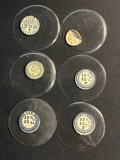 LOT OF 6 GLASS POCKET WATCH CRYSTALS SIZE 17 REPLACEMENT PARTS