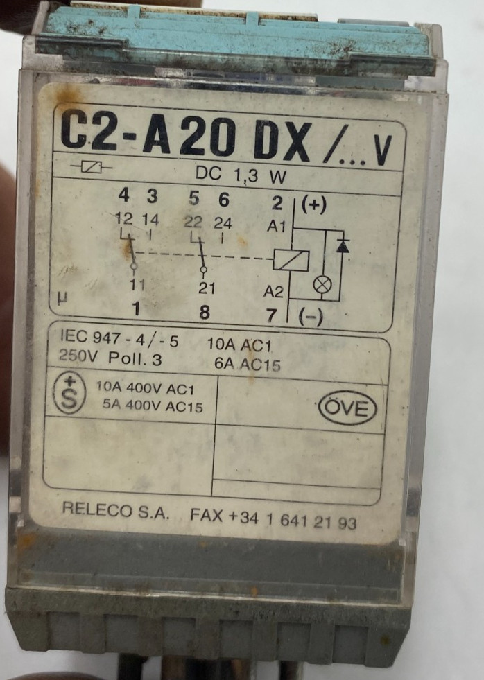 Turck C2-A 20 D X Relay 24VDC 10A 250V/C2-A 20 D X