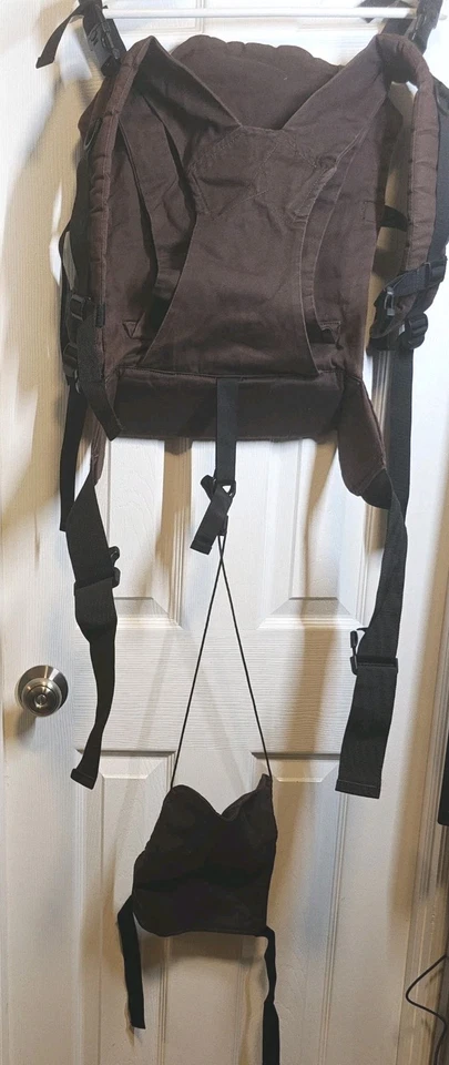 BECO Butterfly Baby carrier brown with birds print extra secure used - Изображение 4 из 4