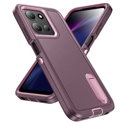 For Motorola Moto G 5G/Power 5G 2025 Shockproof Rubber+PC Case Stand Armor Cover