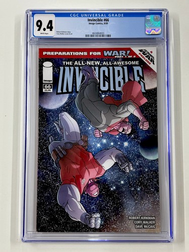 INVINCIBLE #66 – CGC SS 9.4 - 09/2009 – WAR PART 1 OF 2