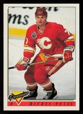 Michel Petit 1993-94 Topps Premier #141 Calgary Flames Hockey Card
