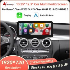 Wireless CarPlay Android Auto Screen Mercedes W205 W176 GLC CLA GLA NTG5.0
