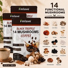 14-in-1 Organic Mushroom Coffee - Coffee for Better Energy - 54 Servings 3 Pack