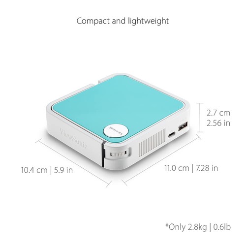 ViewSonic M1 Mini+ Ultra Portable LED Projector with Auto Keystone, Bluetooth - Picture 6 of 8