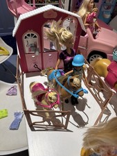 Barbie With Teenager With 2 Horses And Fold Away Stables