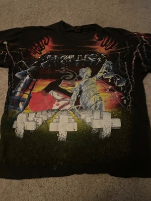 【希少】LLICA（メタリカ）ヴィンテージTシャツ XL BROCKUM Vintage Metallica Master Of Puppets T-shirt XL 1991 Brockum Tag