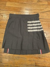 New 1400 Thom Browne 4-Bar Mini Skirt Size 40