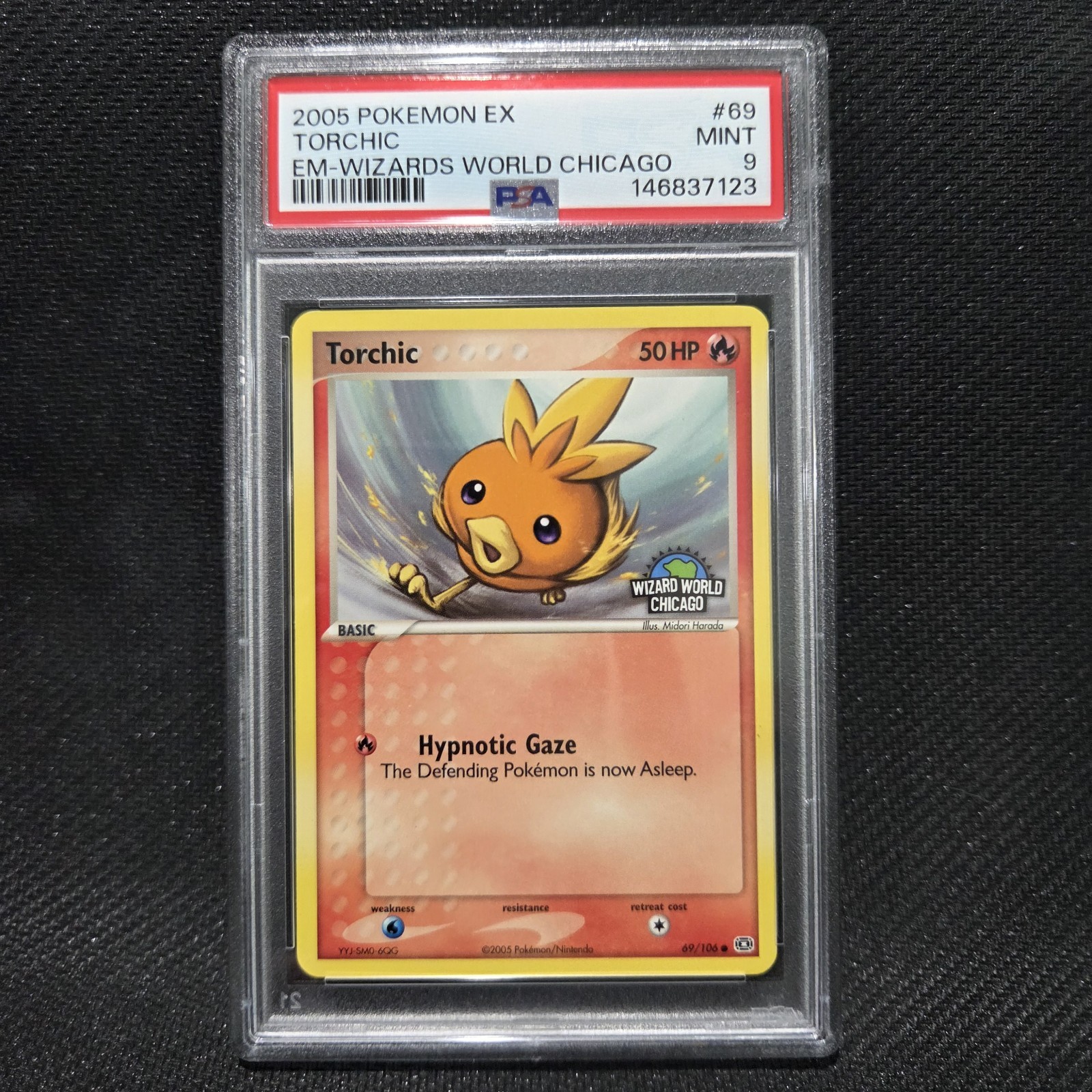 2005 Pokemon: TORCHIC 69/106 - [Wizards World Chicago Promo] - Mint - PSA 9