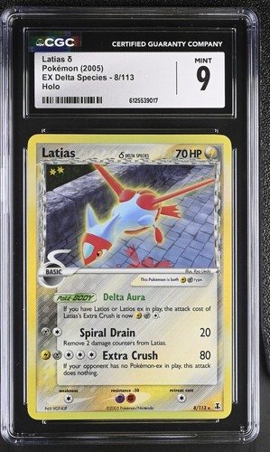 Latias δ graded CGC 9 for sale on eBay