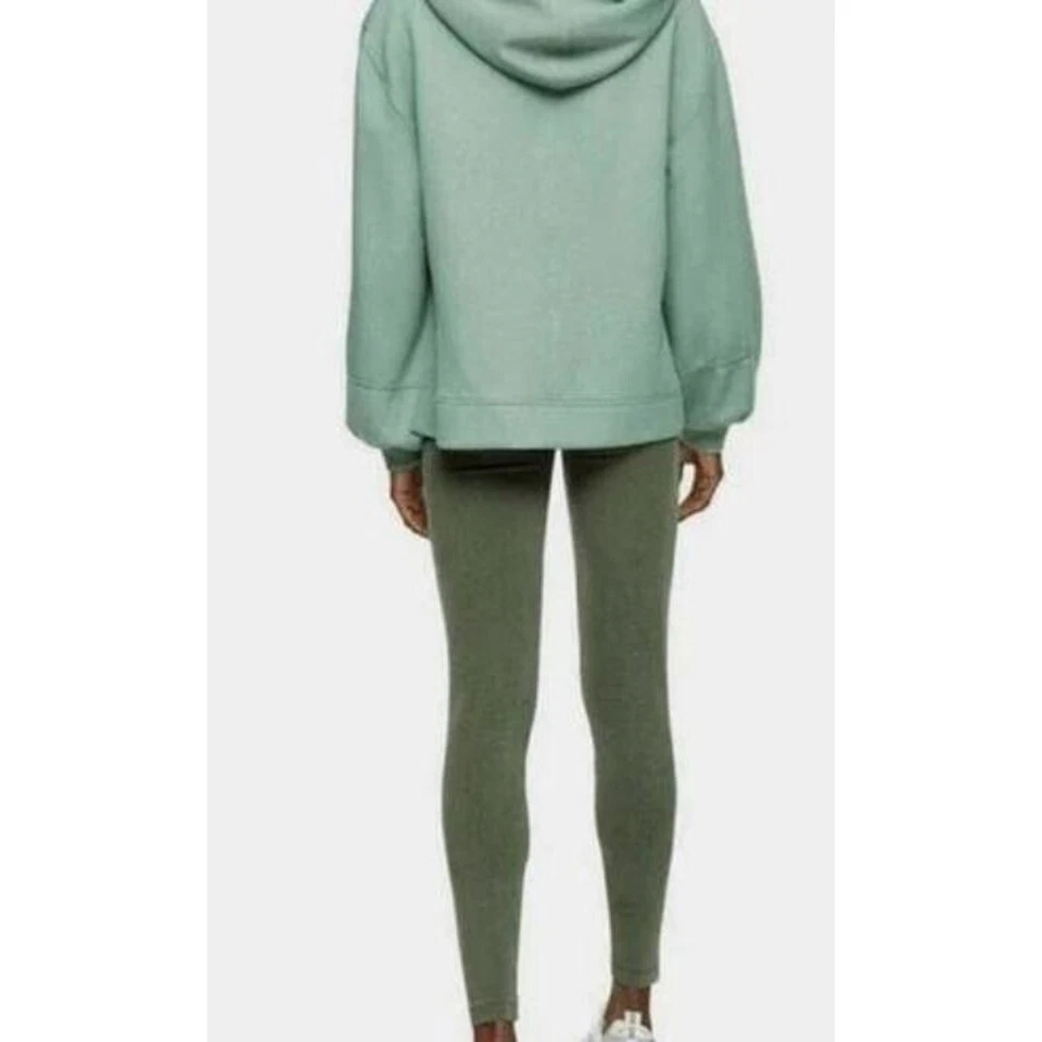 Topshop Mujer Básico Mezcla de Algodón Leggings al Tobillo en Verde Pequeño 4-6 Precio de venta sugerido por el fabricante $28 Foto 2 de 2