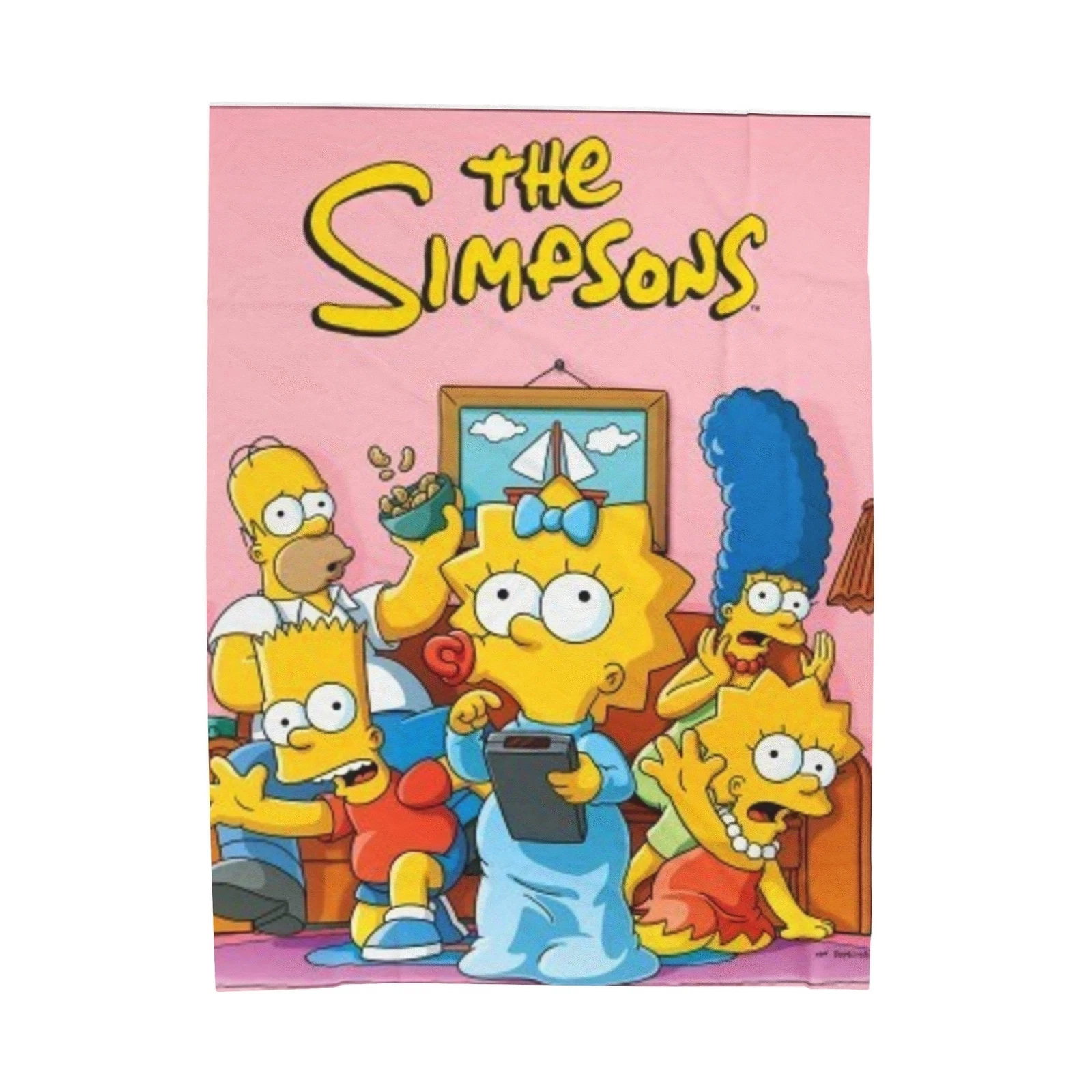 The Simpsons Blanket Homers Daydream Fleece Blanket Graphic