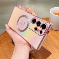 Plating Slim Mag Safe Case TPU Cover For Samsung Galaxy S25 Ultra/S24 FE/S23/S22