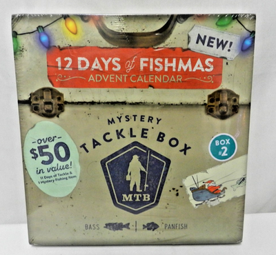 12 Days of Fishmas Christmas Advent Calendar Tackle Box Bass Panfish #2 NWT  NEW | eBay