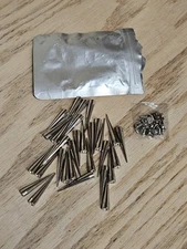 30 pc Silver Core Stud Spikes Goth Punk 40 mm Jewelry Clothing NEW Open Package