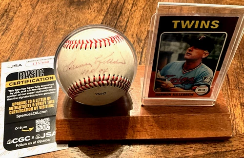 Harmon Killebrew signed baseball JSA COA  inscribed HOF 84 authentic OLB