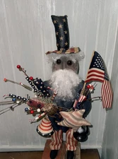 Primitive  Uncle Sam Americana patriotic hand made by me