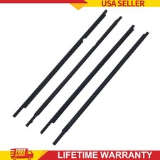 4pcs Door Window Belt Moulding Weatherstrip For 1998-2007 Toyota Land Cruiser