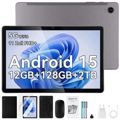Android 15 11 Zoll tablet-PC 8000mAh 12GB RAM 128GB ROM, 1280x800 HD IPS Tablet