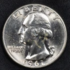 1961-D Washington Silver Quarter BU Uncirculated - Denver Mint