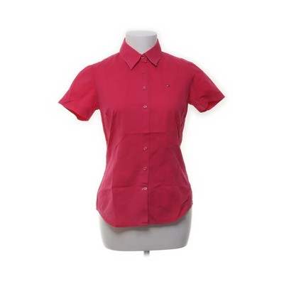 Tommy Hilfiger, Kurzarmhemd, Größe: 36, Rot, Baumwolle/Elasthan, Einfarbig #eqt