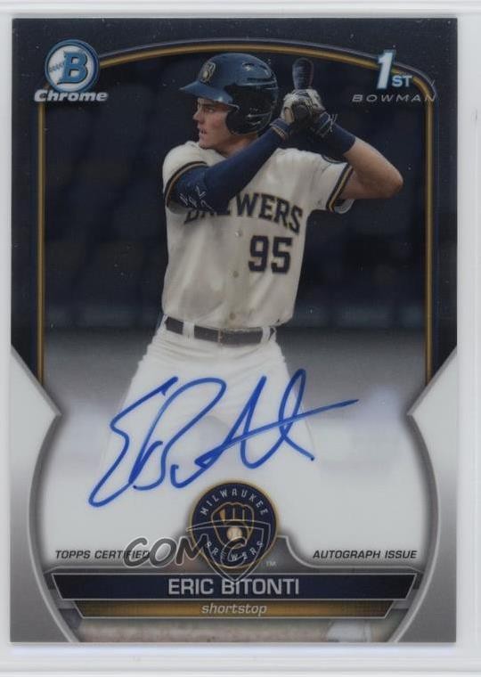 2023 Bowman Draft Chrome Prospect Auto Eric Bitonti #CDA-EB