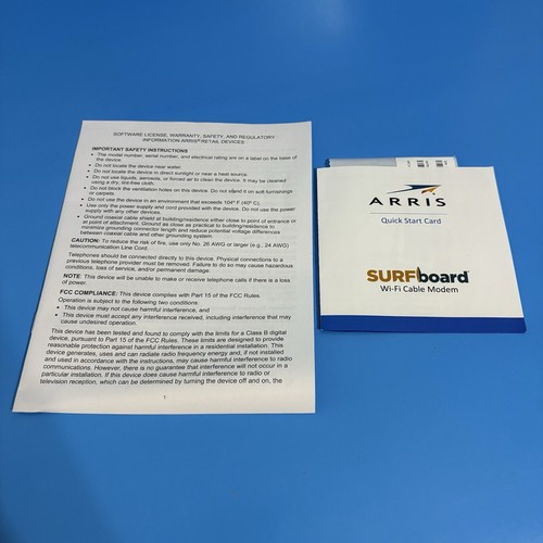 ARRIS SBG10 SURFboard AC1600 Dual-Band Cable Modem Router - Black - Picture 12 of 12
