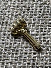 Judge s Gavel Courtroom Bench Justice Gold Tone Lapel Pin READ